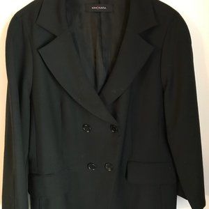 Worsted wool double breasted jacket